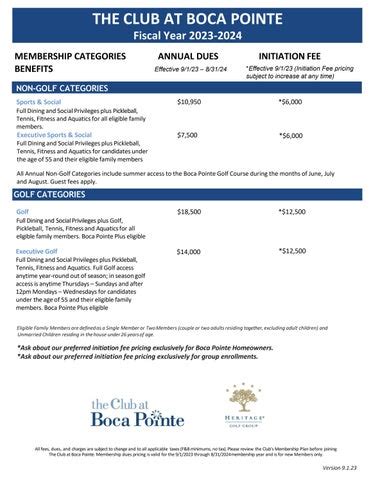 Another caveat, the "gated communities" tend to have significantly higher HOA <strong>fees</strong>. . Boca pointe membership fees 2022